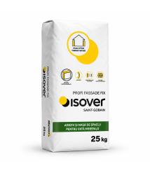 Adeziv si masa de spaclu pentru vata bazaltica Isover PROFI FASSADE FIX, 25 kg